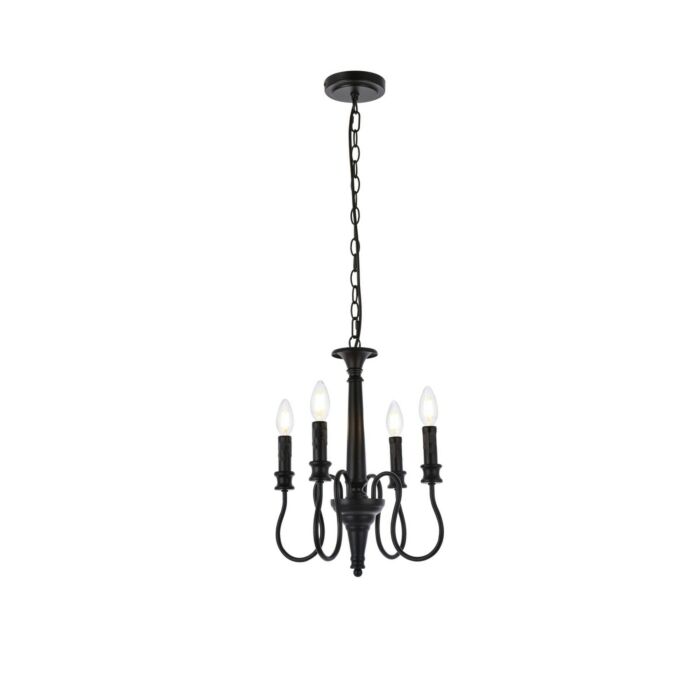 Flynx 4-Light Pendant in Black