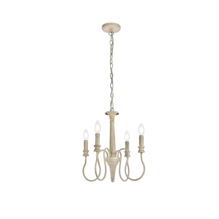 Flynx 4-Light Pendant in Weathered Dove