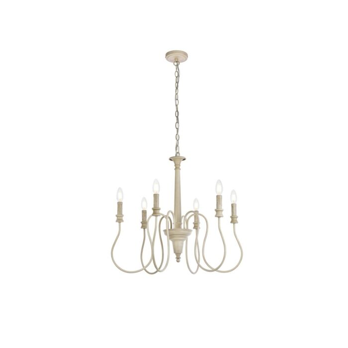 Flynx 6-Light Pendant in Weathered Dove