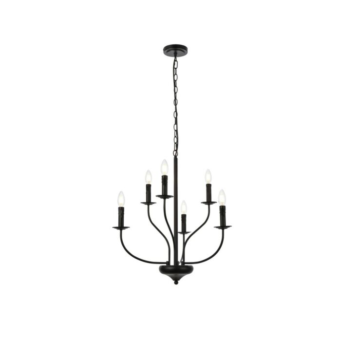 Westley 6-Light Pendant in Black