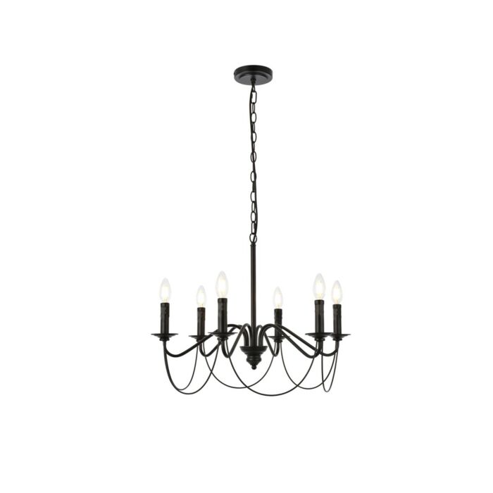 Westley 6-Light Pendant in Black