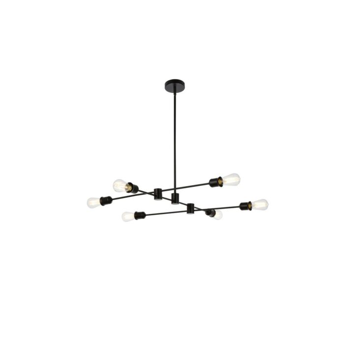Xavier 6-Light Pendant in Black
