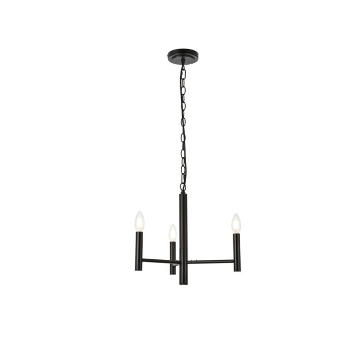 Carmella 3-Light Pendant in Black