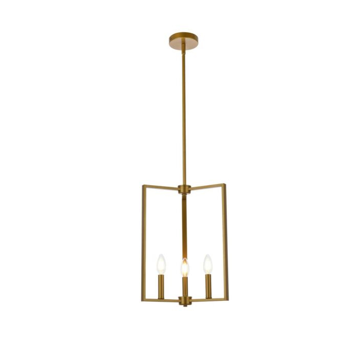 Vino 3-Light Pendant in Brass