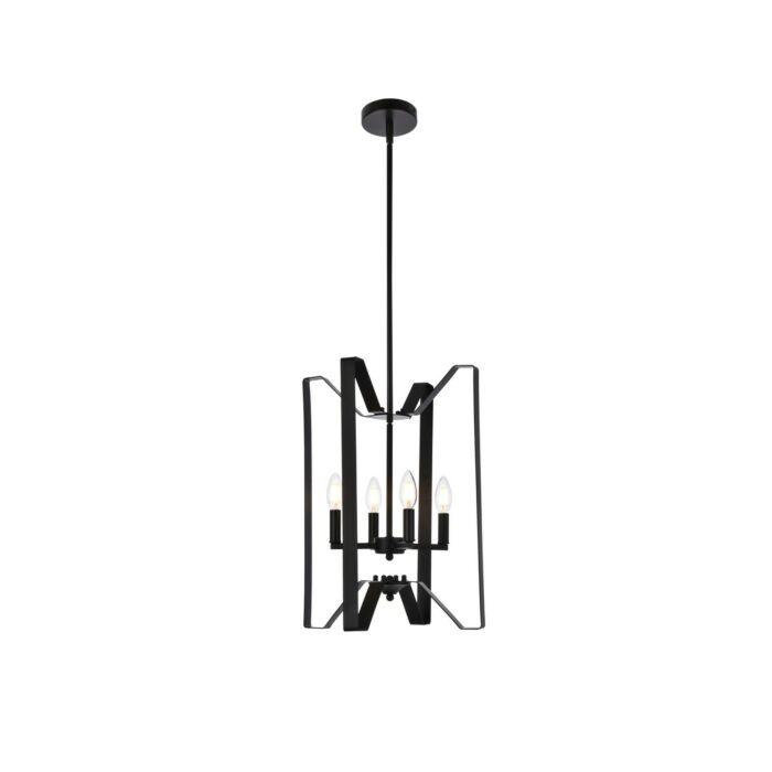Hoffman 4-Light Pendant in Black