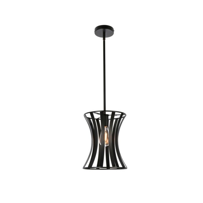 Lily 1-Light Pendant in Black