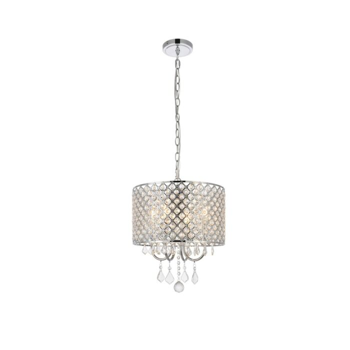Elise 4-Light Pendant in chrome
