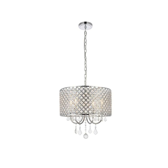 Elise 4-Light Pendant in chrome
