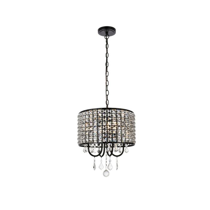 Elise 4-Light Pendant in black