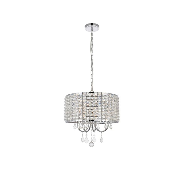 Elise 4-Light Pendant in chrome