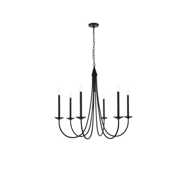 Cohen 6-Light Pendant in Black