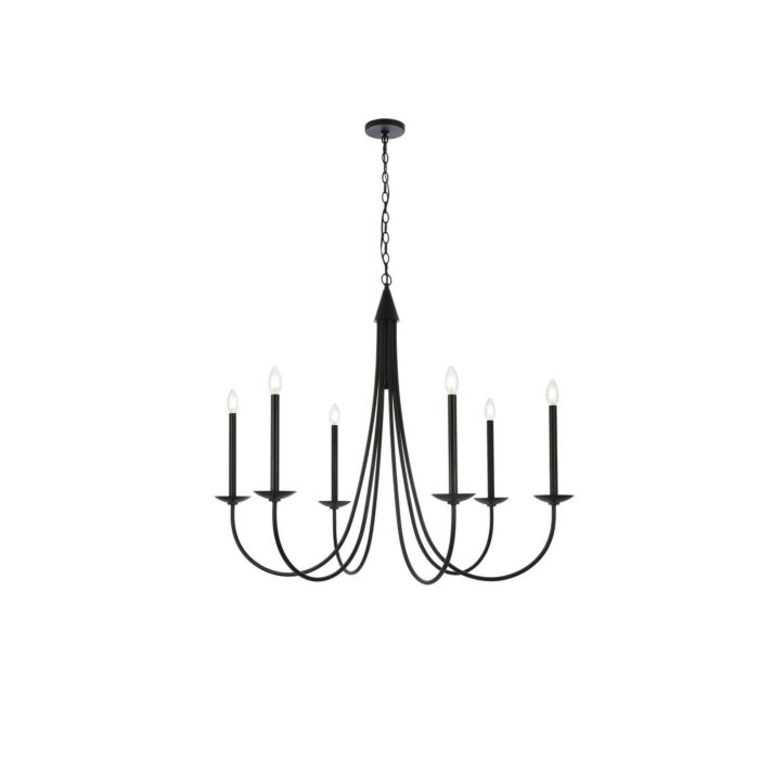 Cohen 6-Light Pendant in Black