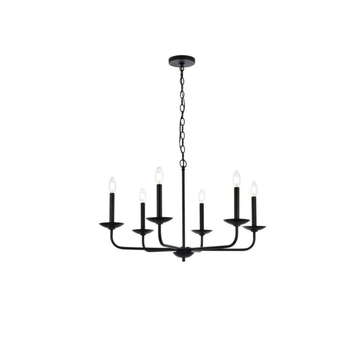 Cohen 6-Light Pendant in Black
