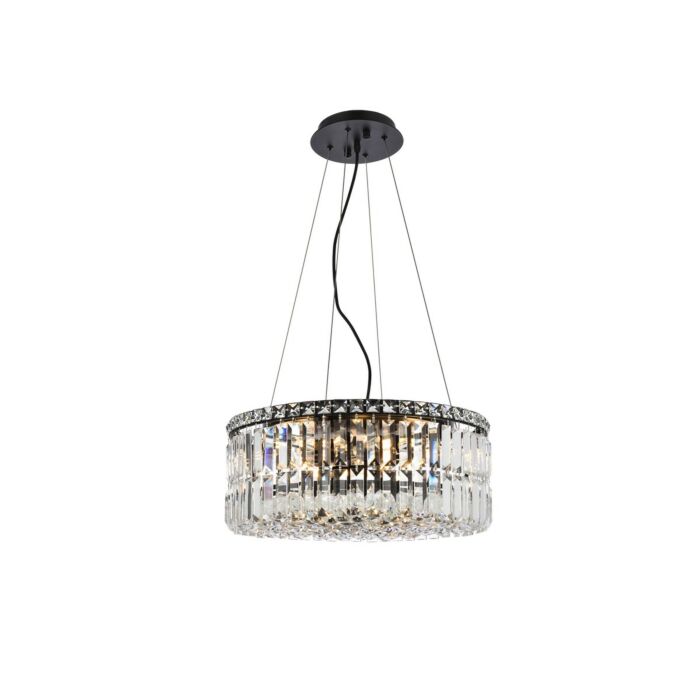 Maxime 12-Light Chandelier in Black