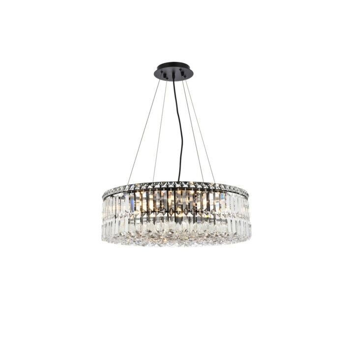 Maxime 12-Light Chandelier in Black