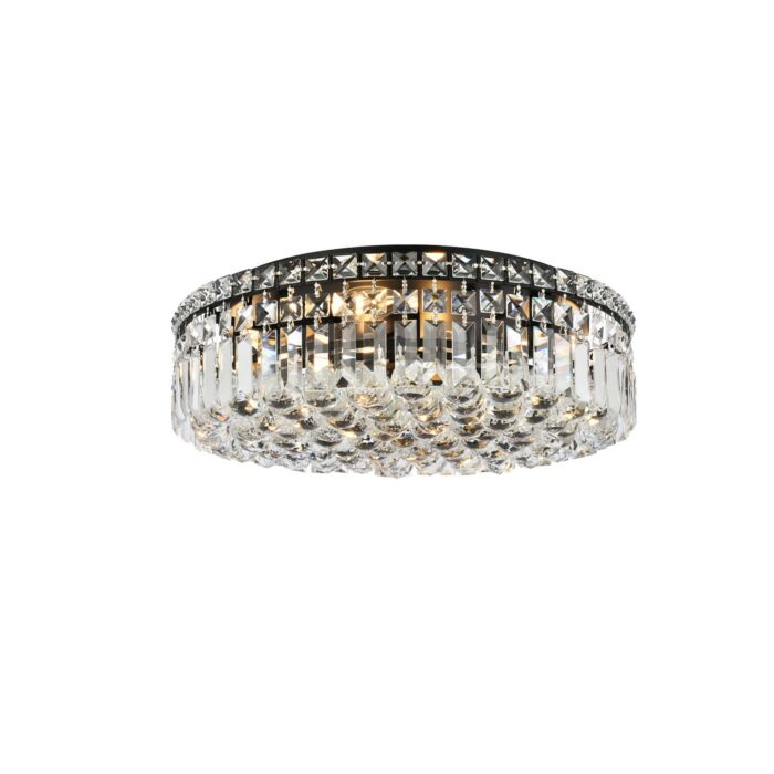 Maxime 6-Light Flush Mount in Black