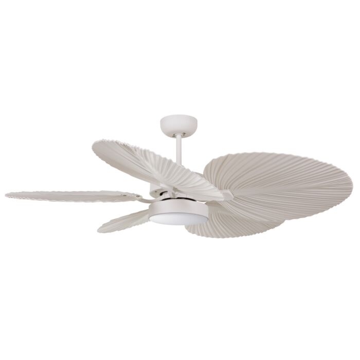 Bali 1-Light 52in Hanging Ceiling Fan in Antique White