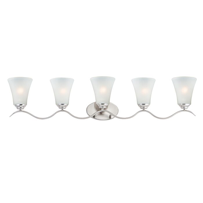 Maxim Vital 5 Light Bathroom Vanity Light in Satin Nickel