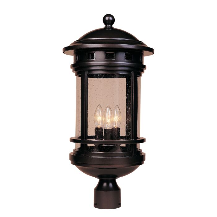 Sedona 3-Light Post Lantern in Oil Rubbed Bronze