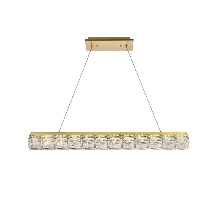 Valetta 1-Light LED Linear Pendant in Gold