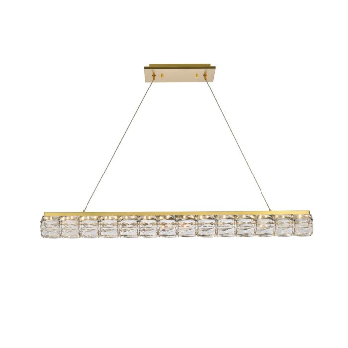 Valetta 1-Light LED Linear Pendant in Gold