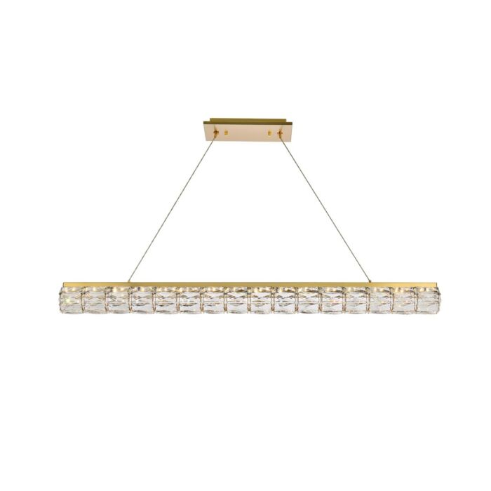 Valetta 1-Light LED Linear Pendant in Gold