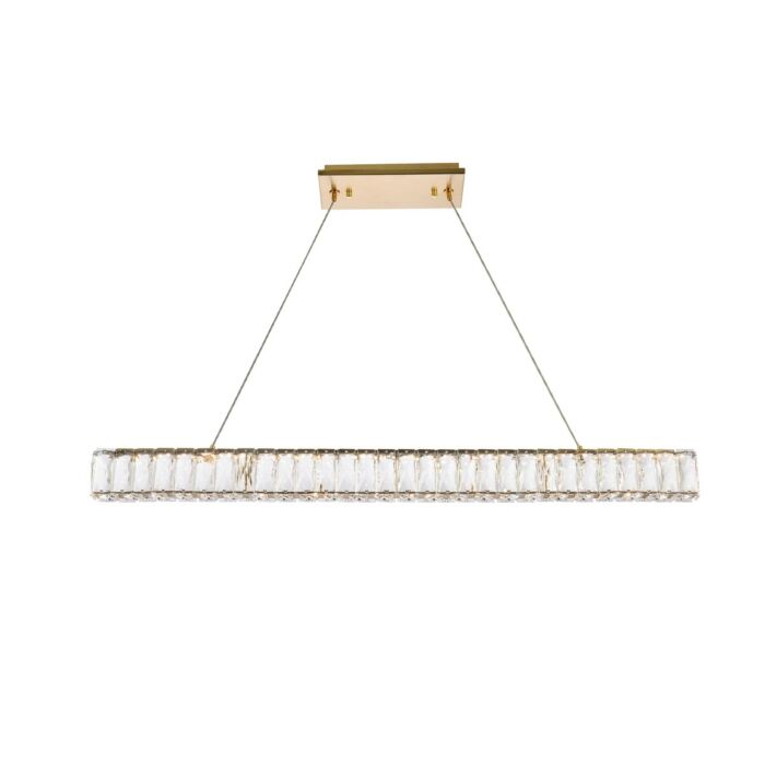 Monroe 1-Light LED Linear Pendant in Gold