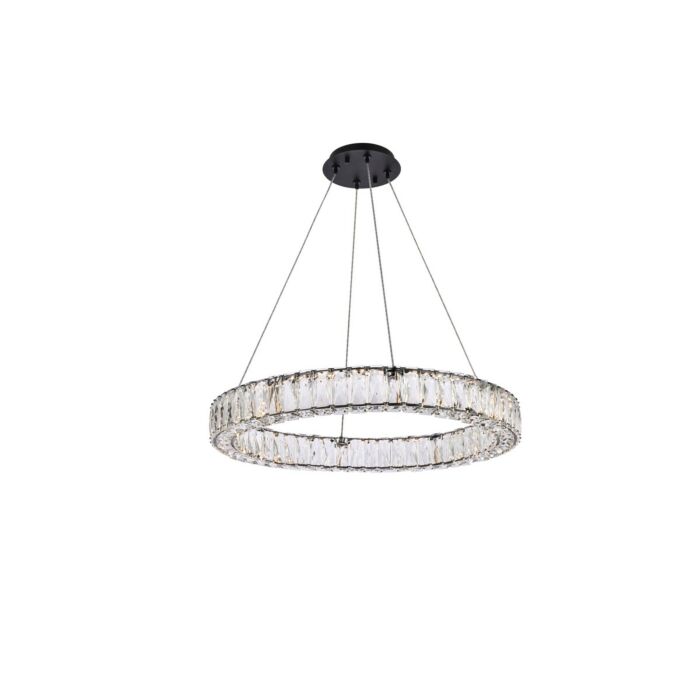Monroe 1-Light LED Pendant in Black
