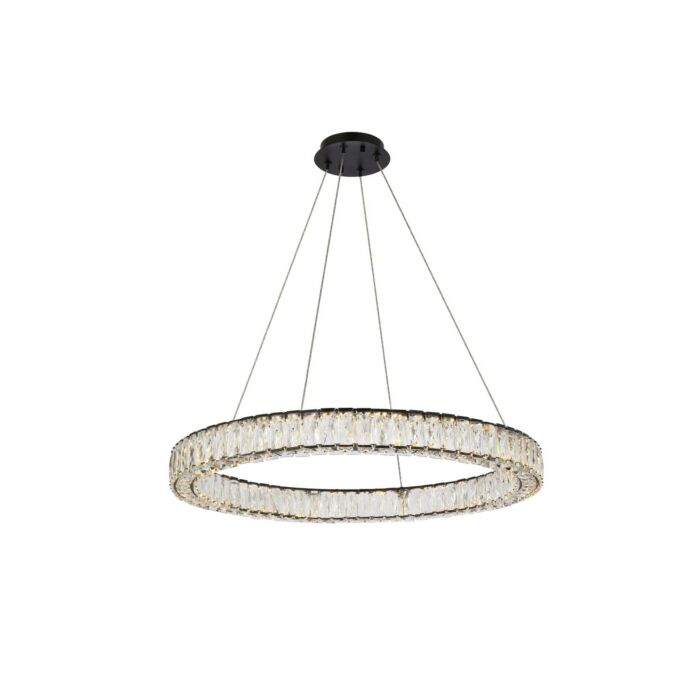 Monroe 1-Light LED Pendant in Black