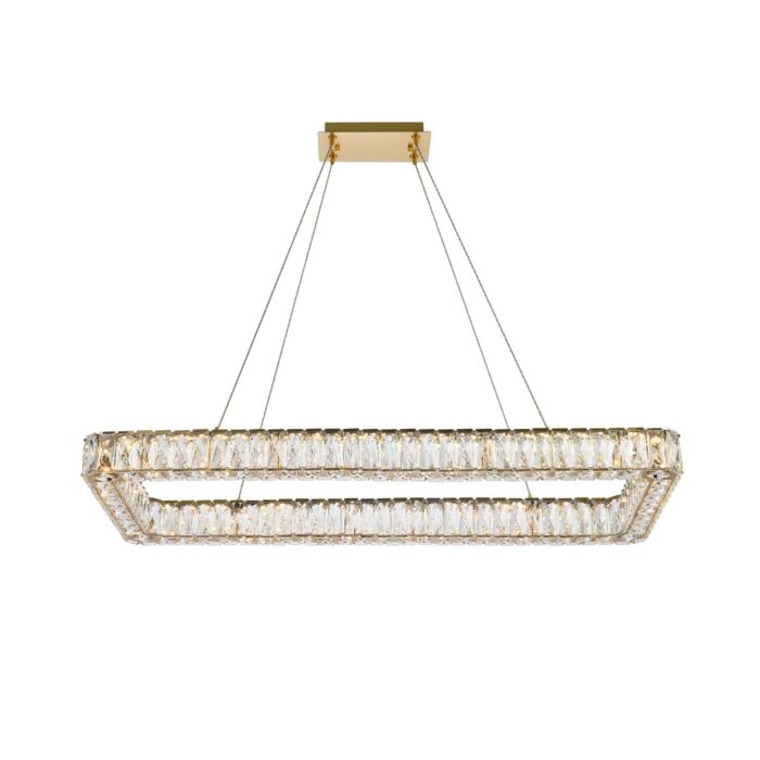 Monroe 1-Light LED Pendant in Gold