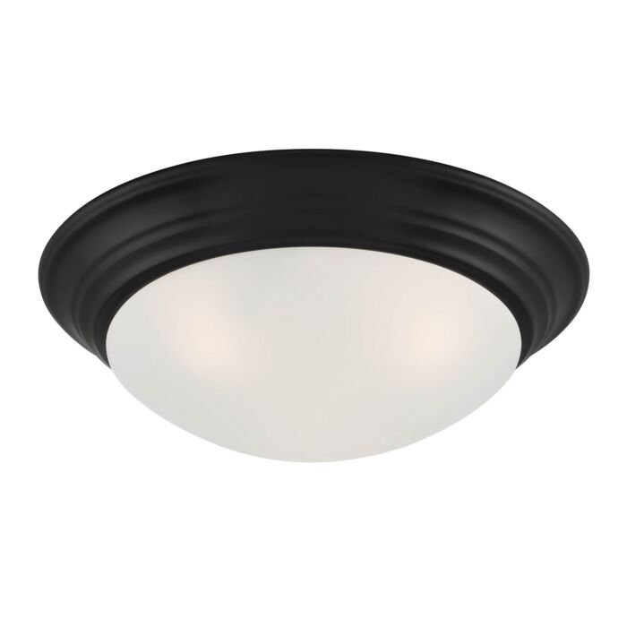 Tap 2-Light Flush Mount in Matte Black