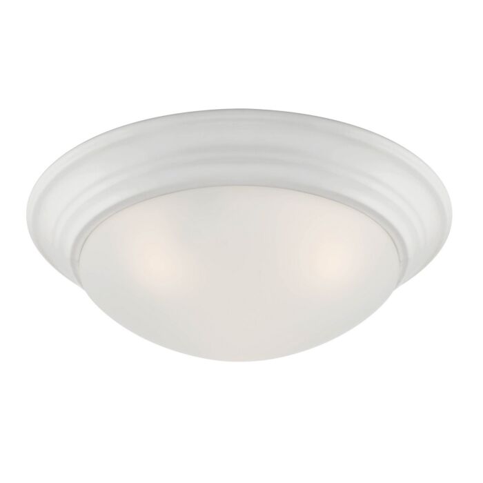 Tap 2-Light Flush Mount in Matte White