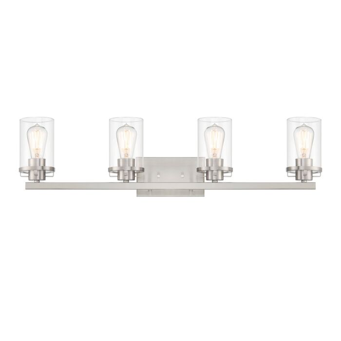 Jedrek 4-Light Bathroom Vanity Light in Brushed Nickel