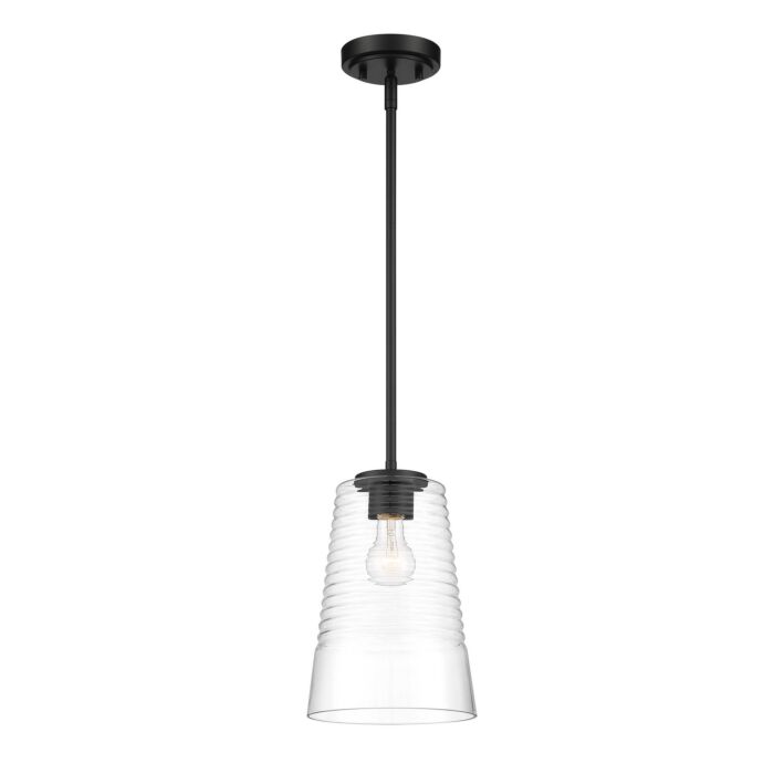 Ingo 1-Light Pendant in Matte Black