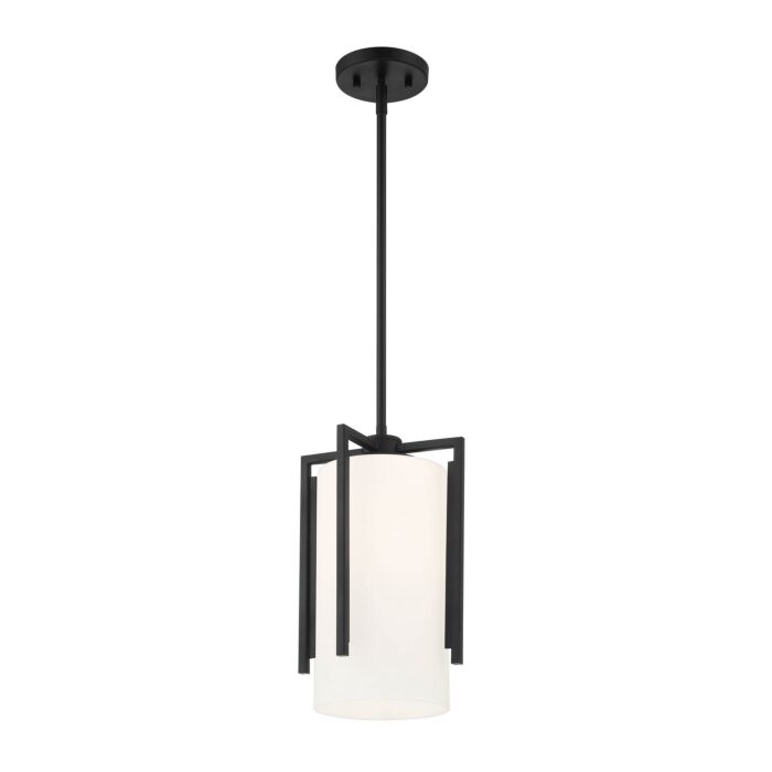 Cambria 1-Light Pendant in Matte Black