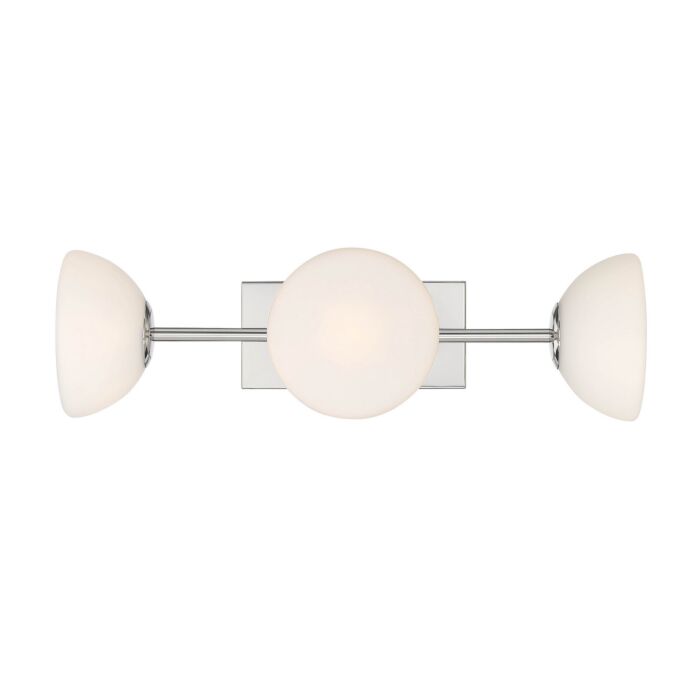Zio 3-Light Bathroom Vanity Light in Polished Nickel