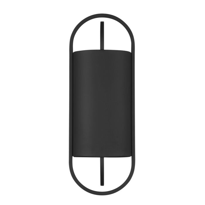 Nightfall 1-Light Wall Lantern in Black