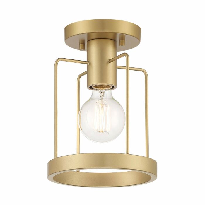 Tafo 1-Light Semi-Flush Mount in Golden Mist
