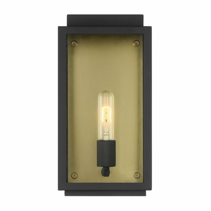 Twilight 1-Light Wall Lantern in Black