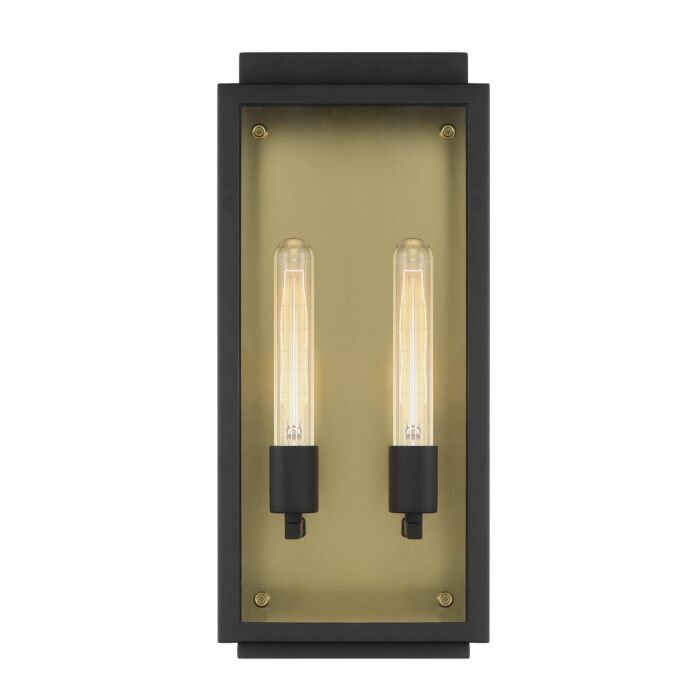 Twilight 2-Light Wall Lantern in Black