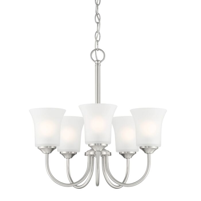 Bronson 5-Light Chandelier in Brushed Nickel