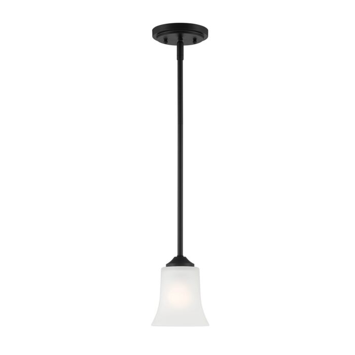 Bronson 1-Light Pendant in Matte Black