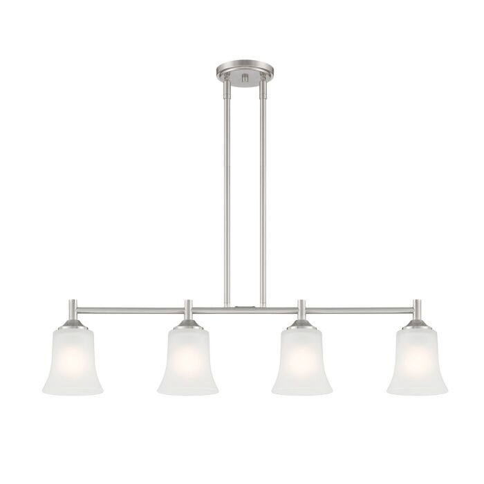 Bronson 4-Light Island Pendant in Brushed Nickel