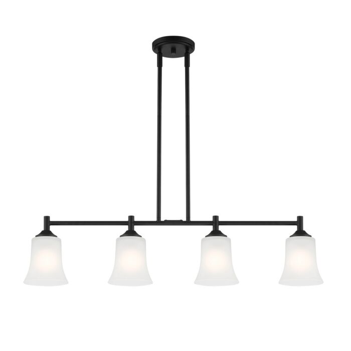 Bronson 4-Light Island Pendant in Matte Black
