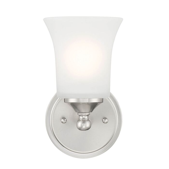 Bronson 1-Light Wall Sconce in Brushed Nickel