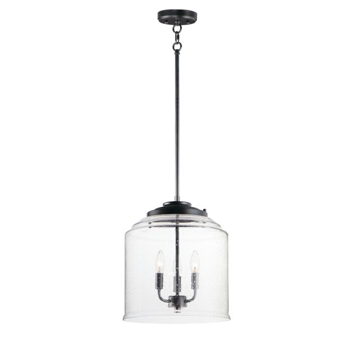 Maxim Acadia 3 Light Pendant Light in Black