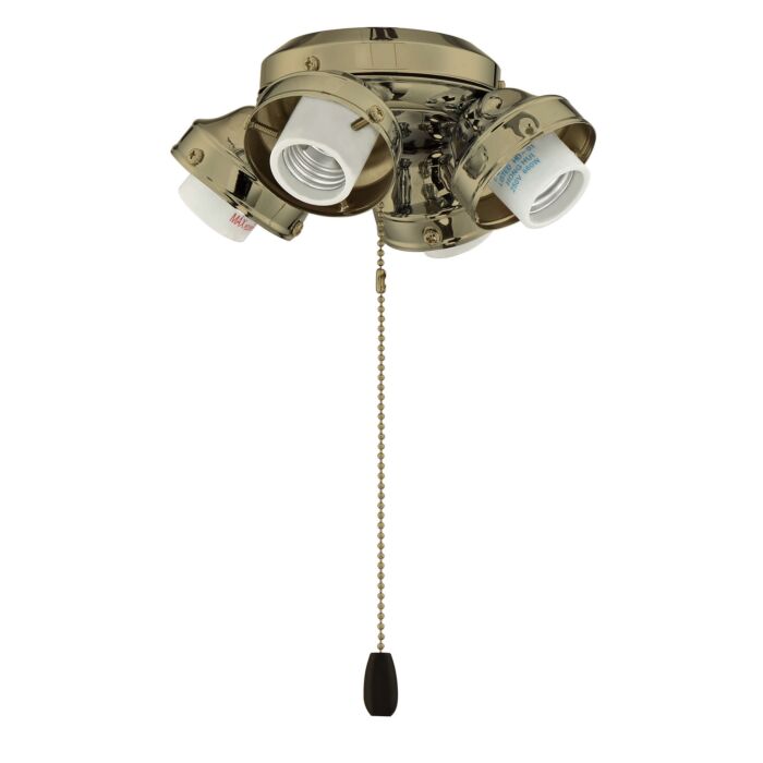 Fitter 4-Light LED Fitter in Satin Brass