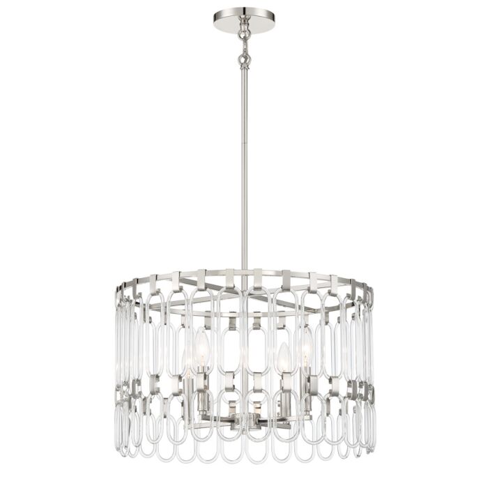 Four Light Convertible Semi Flush / Pendant