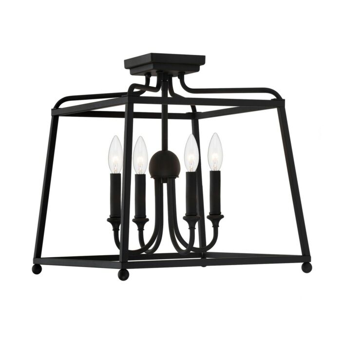 Sylvan 4-Light Ceiling Mount in Forge Black