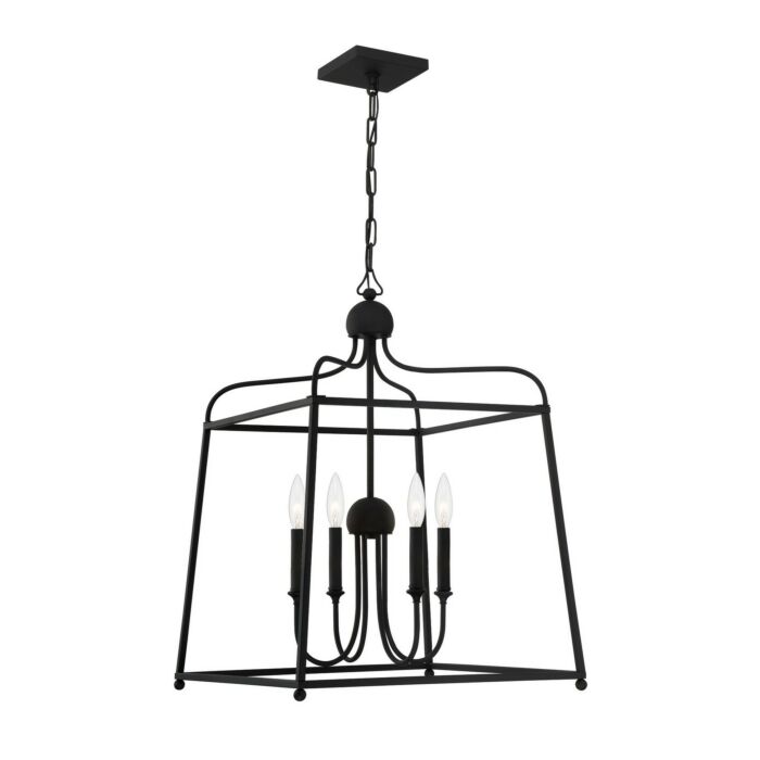 Sylvan 4-Light Chandelier in Forge Black